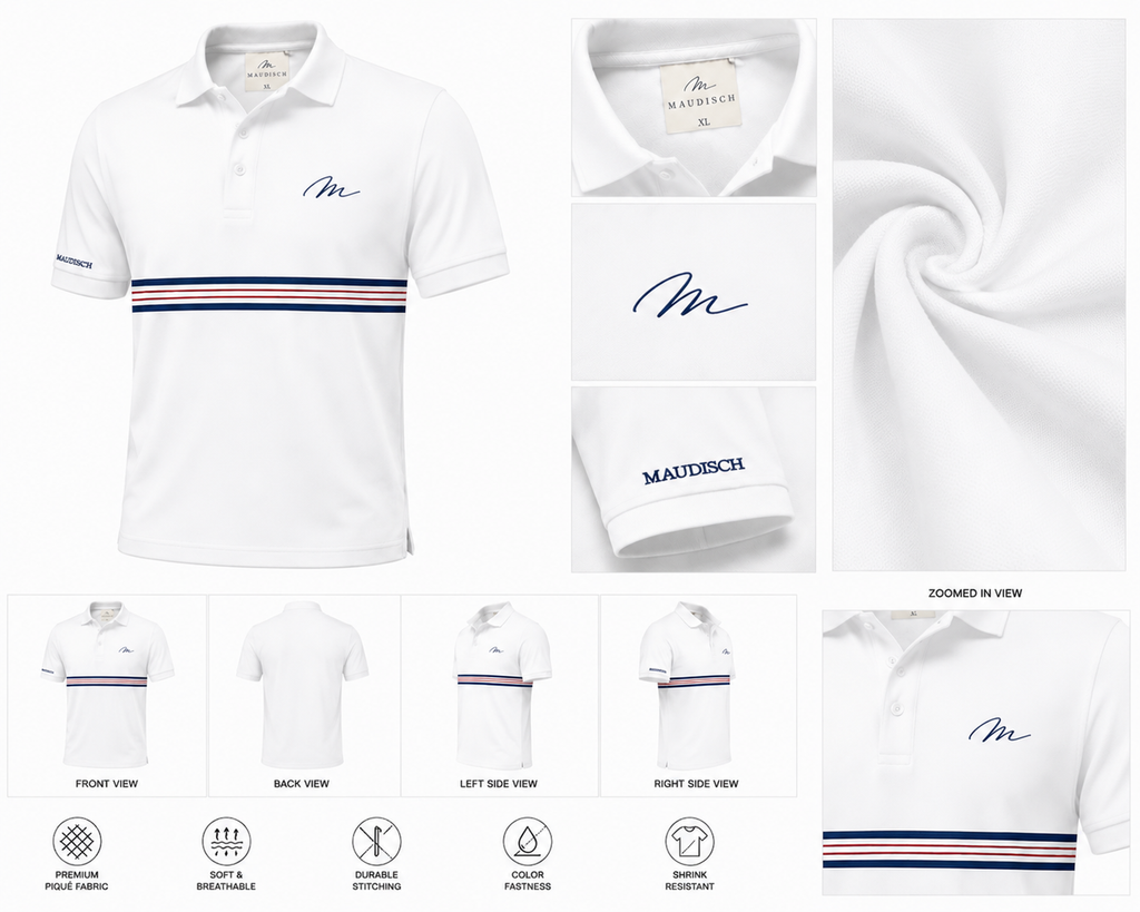 MAUDISCH Signature Stripe Polo