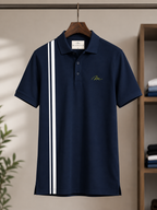 Premium Stripe Polo T-Shirt