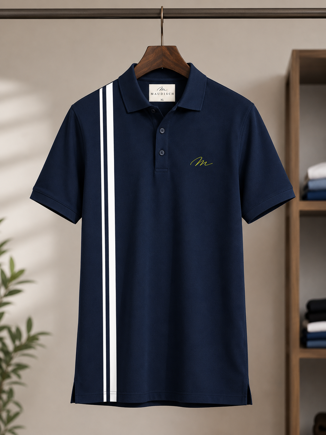 Premium Stripe Polo T-Shirt
