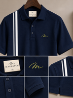 Premium Stripe Polo T-Shirt