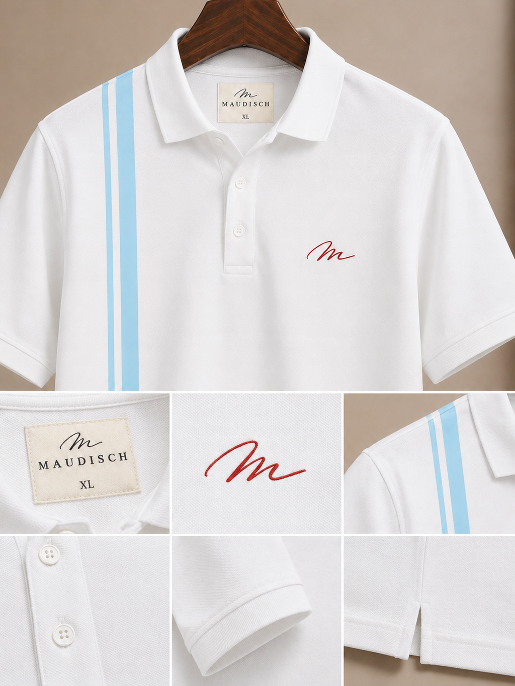 Premium Stripe Polo T-Shirt