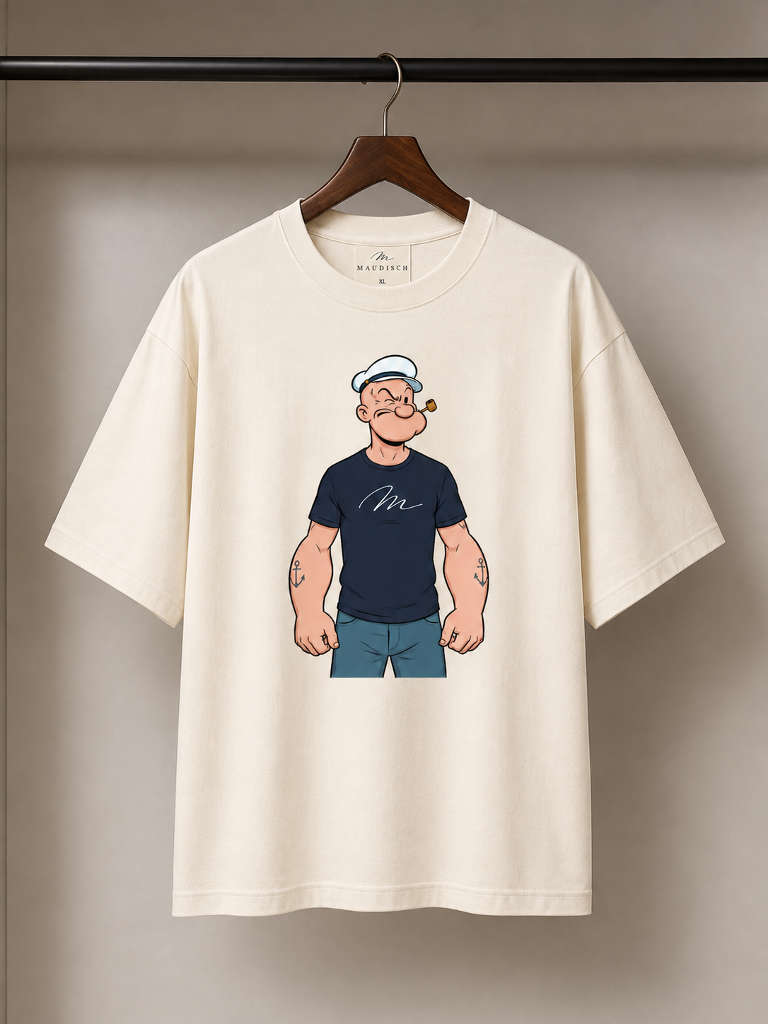 MAUDISCH POPEYE Graphic Oversized T-Shirt