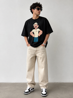 MAUDISCH POPEYE Graphic Oversized T-Shirt