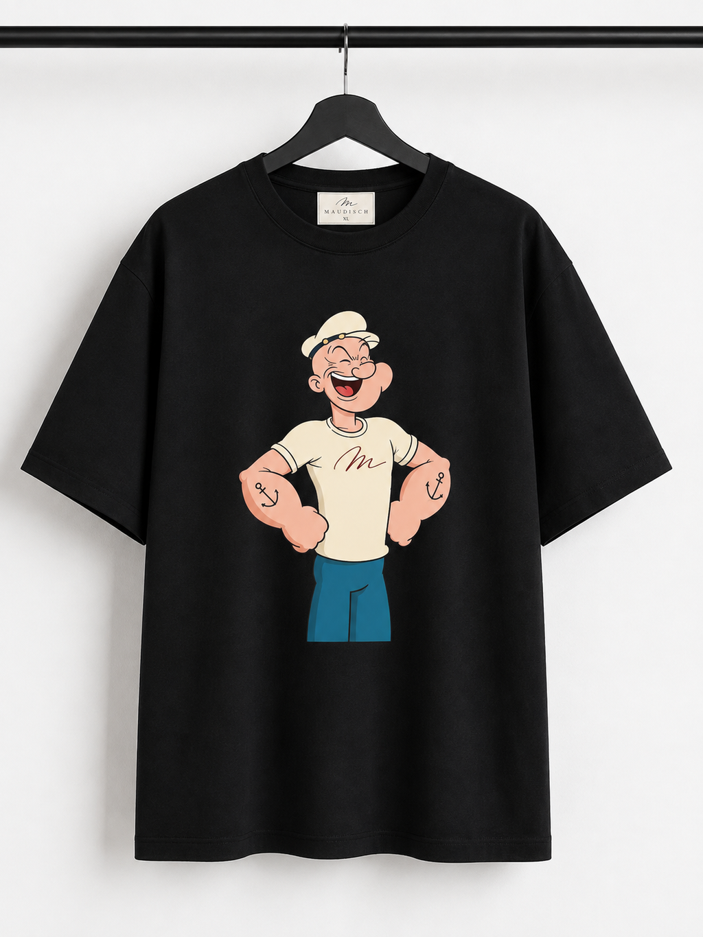 MAUDISCH POPEYE Graphic Oversized T-Shirt