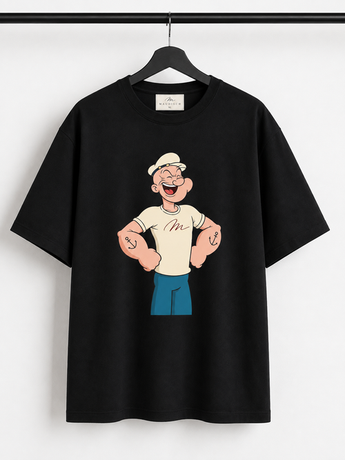 MAUDISCH POPEYE Graphic Oversized T-Shirt