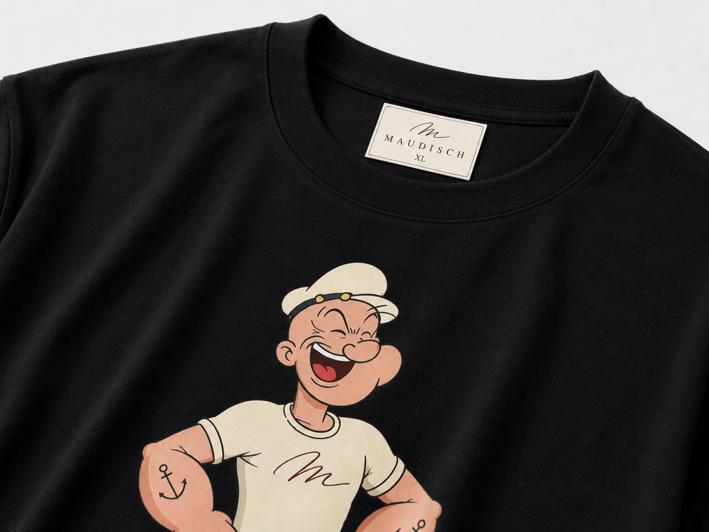 MAUDISCH POPEYE Graphic Oversized T-Shirt