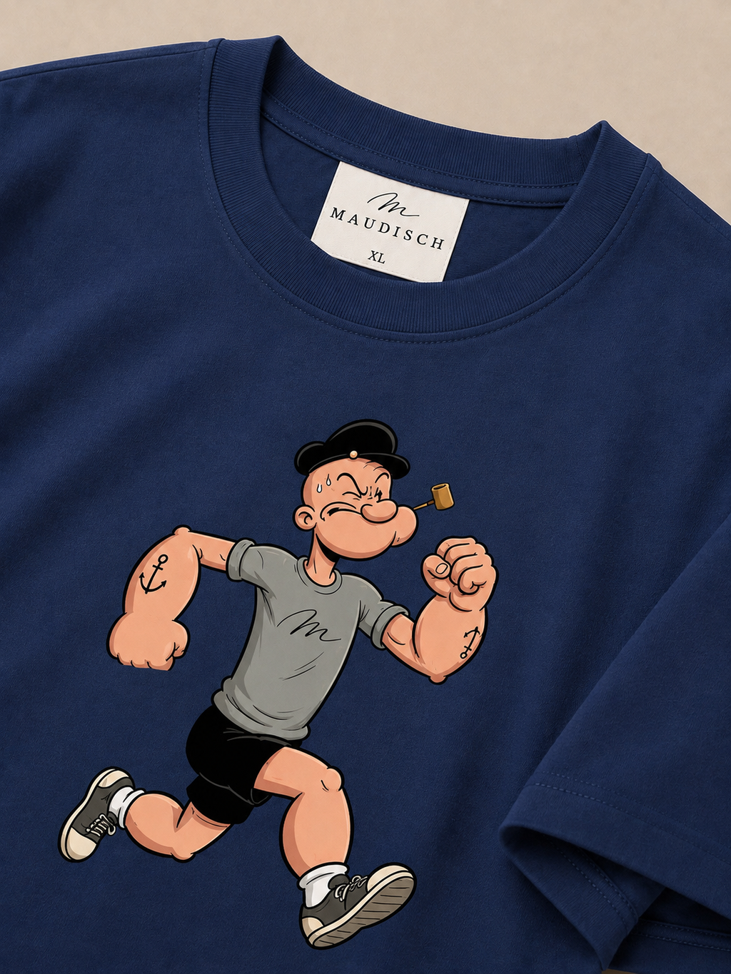MAUDISCH POPEYE Graphic Oversized T-Shirt
