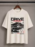 MAUDISCH Drive Enthusiast Oversized Graphic T-Shirt