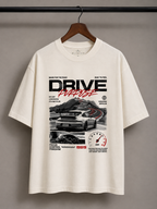 MAUDISCH Drive Enthusiast Oversized Graphic T-Shirt
