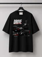 MAUDISCH Drive Enthusiast Oversized Graphic T-Shirt