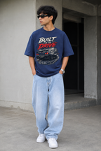 MAUDISCH Drive Enthusiast Oversized Graphic T-Shirt
